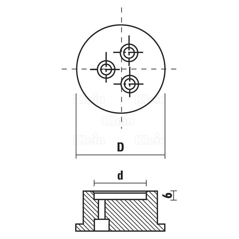 Fixing flange for art. t132.320.ns схема