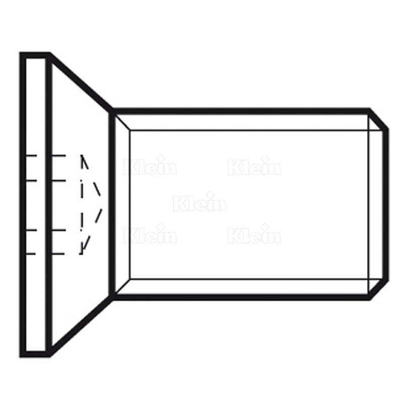 Countersunk head screws schema