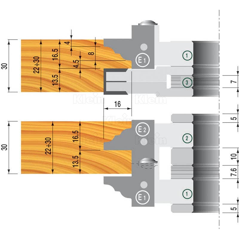 Hw tooling set for profiles and counterprofiles schema