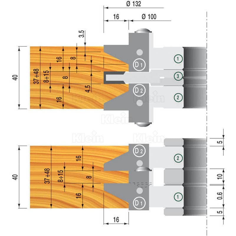 Hw tooling set for profiles and counterprofiles schema