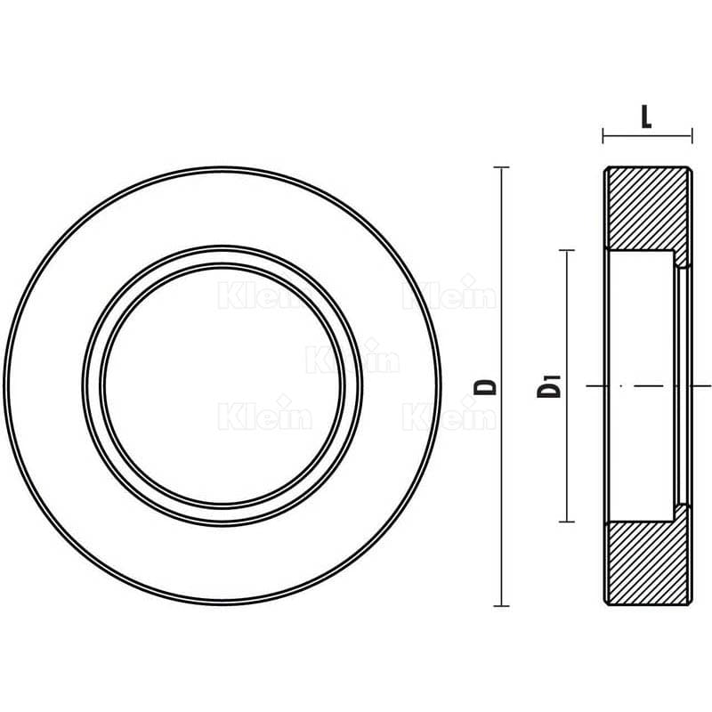 Guide rings for ball bearings schema