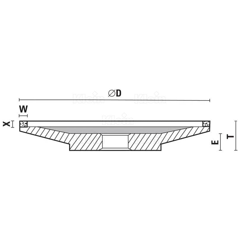 Grinding wheel for hw tipped cutters схема