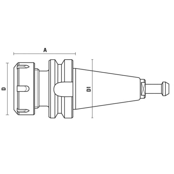 Collet chucks bt 30 - bt 35 - bt 40 схема