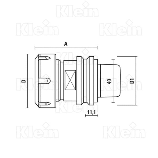 Collet chucks hsk50e 40 schema