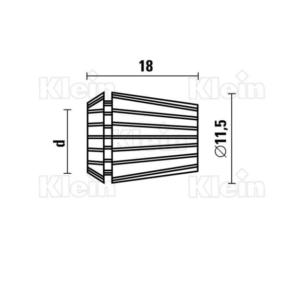 Spring collets er 11 - din 6499 schema