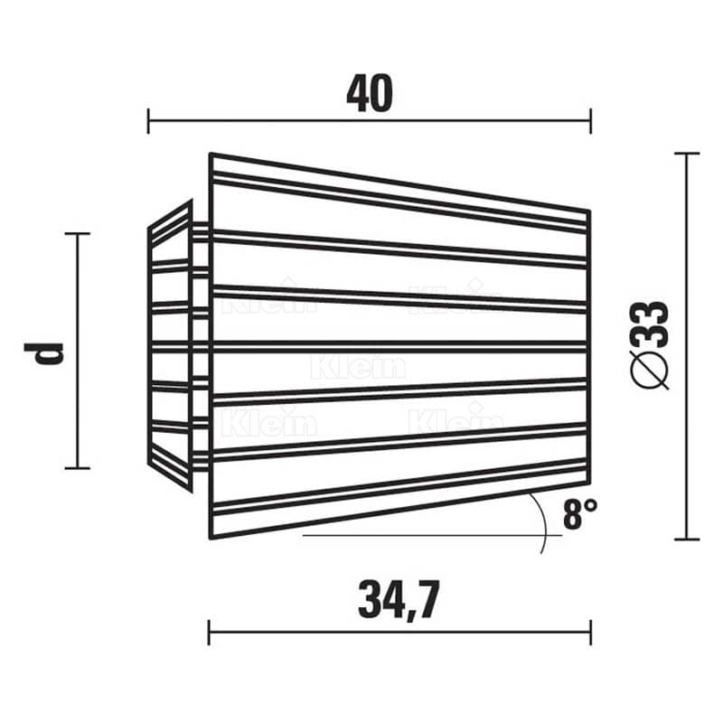 Spring collets ets 32 - din 6499 schema