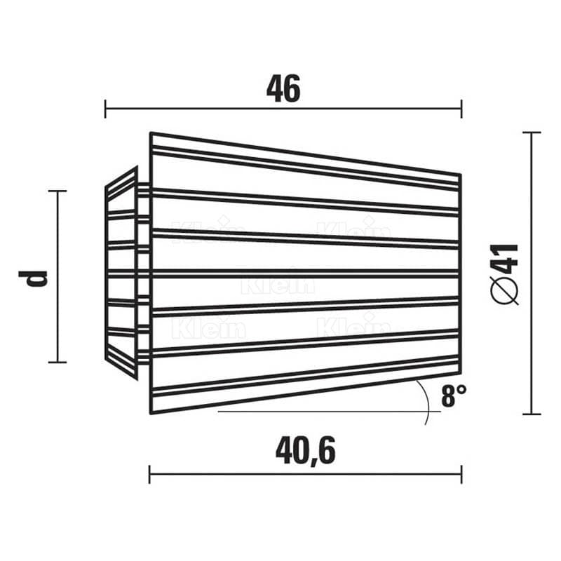 Spring collets ets 40 - din 6499 schema