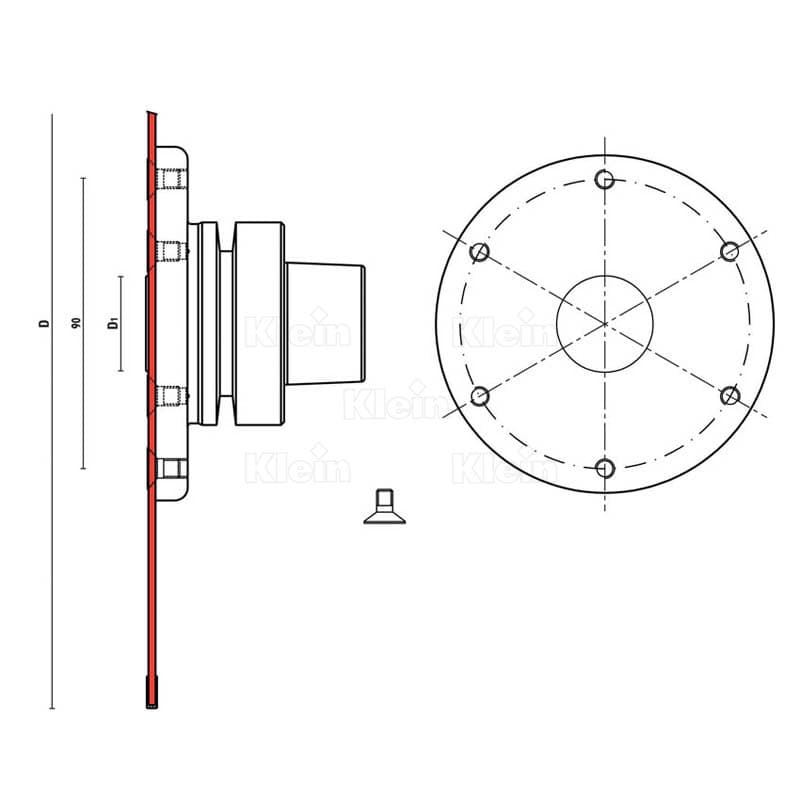 Hsk63f adapters for circular sawblades schema