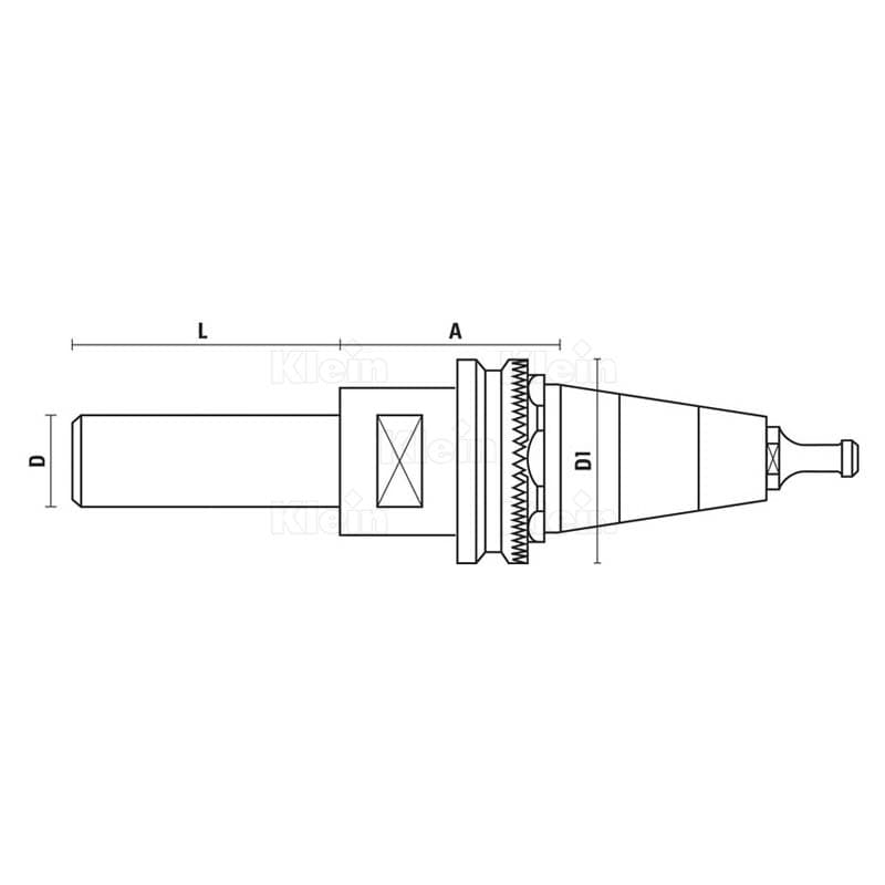 Cutter arbors with iso 30 taper schema