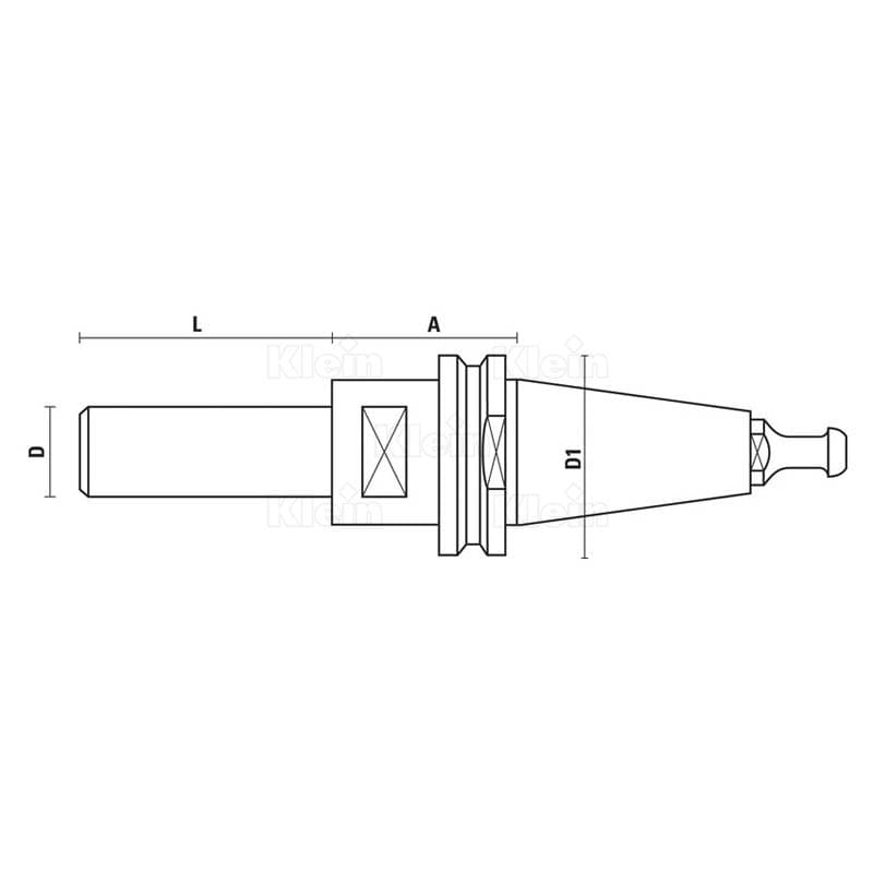 Cutter arbors with iso 30 - iso 40 taper схема