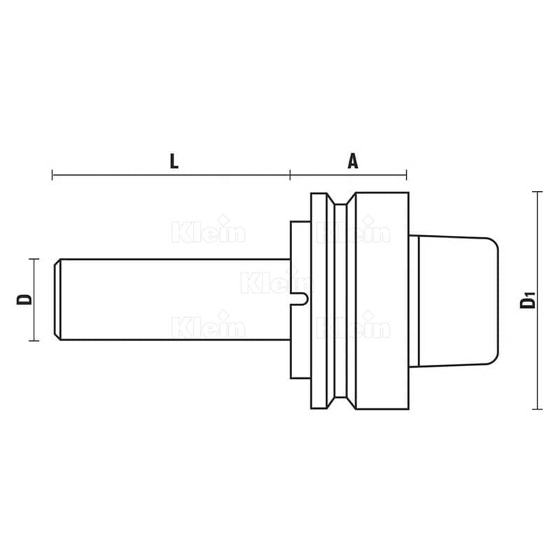 Cutter arbors with hsk63f taper schema