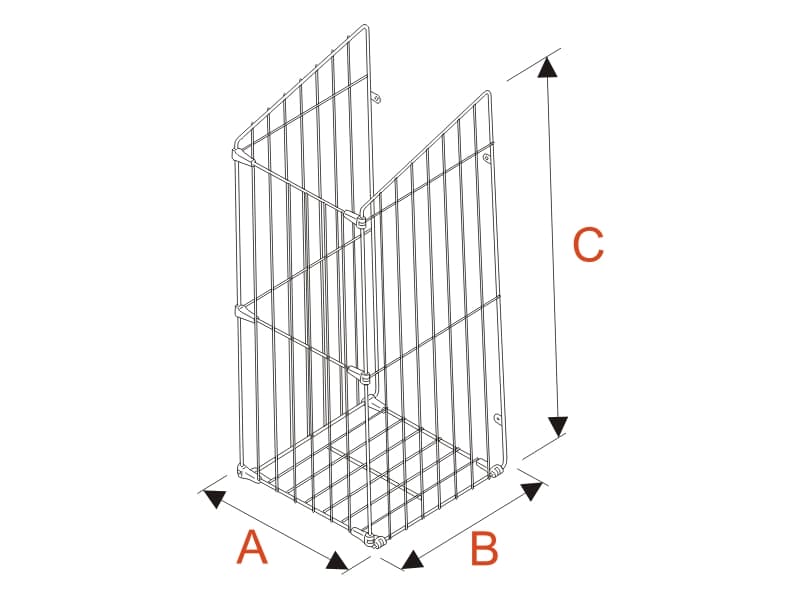 Folding laundry baskets schema
