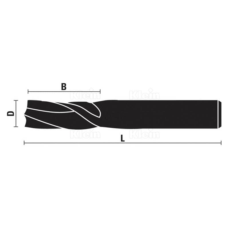 Solid carbide spiral cutters, finish style z=3 schema