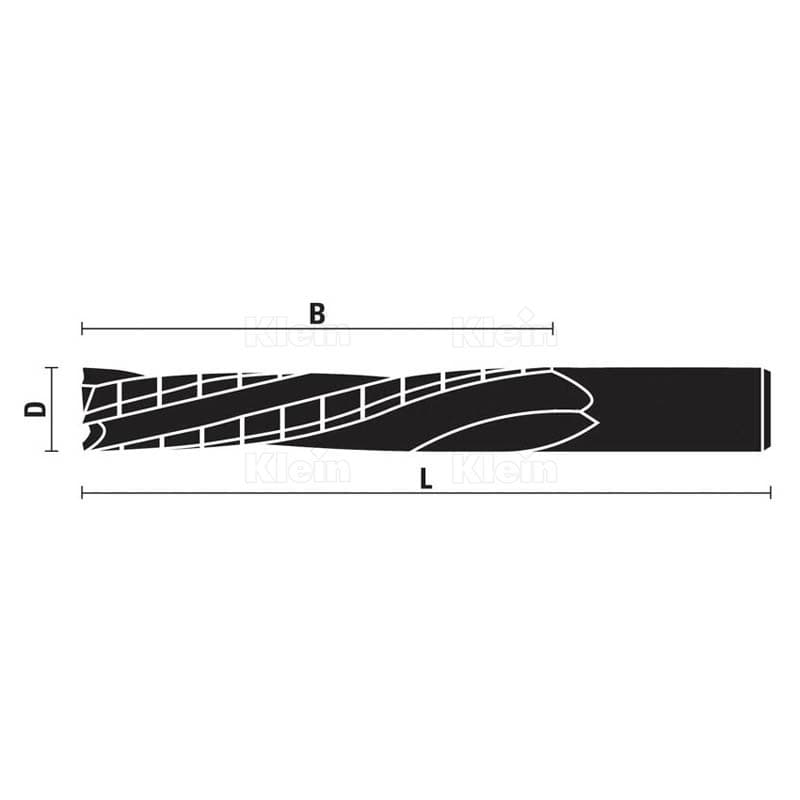 Solid carbide spiral cutters z=3 schema