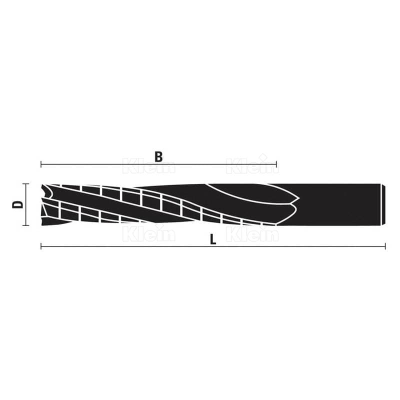 Solid carbide spiral cutters z=3 schema
