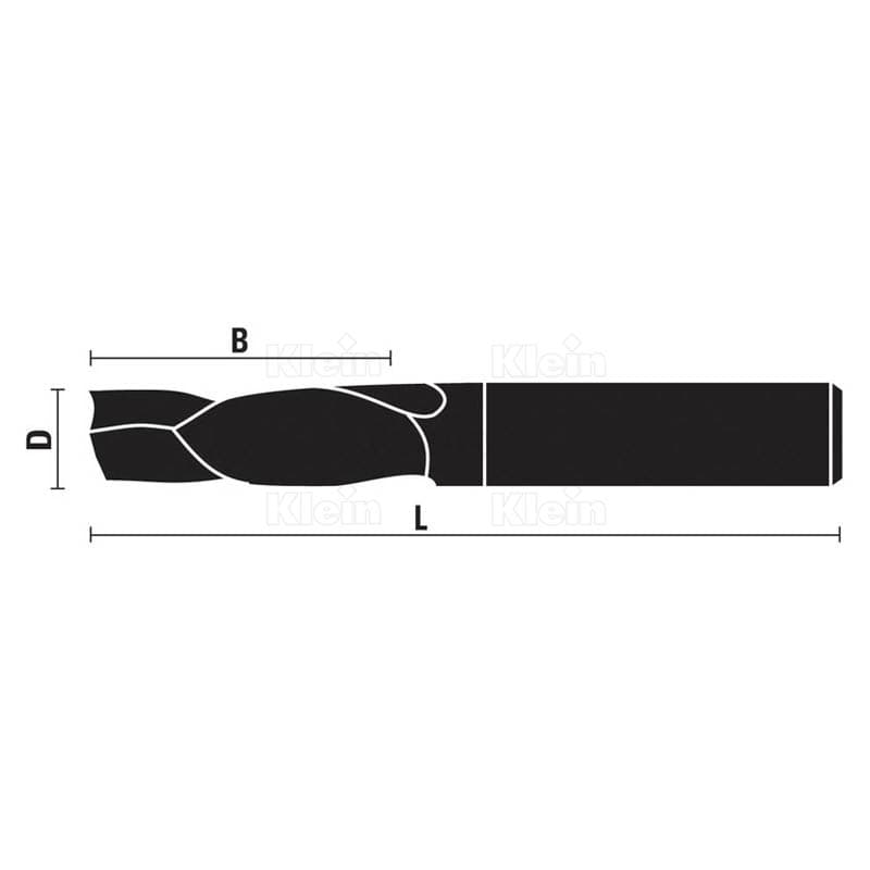 Solid carbide compression cutters z=1+1 (lh rot.) schema