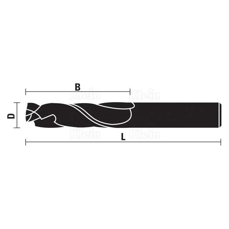 Solid carbide compression cutters z=2+2 (lh rot.) schema