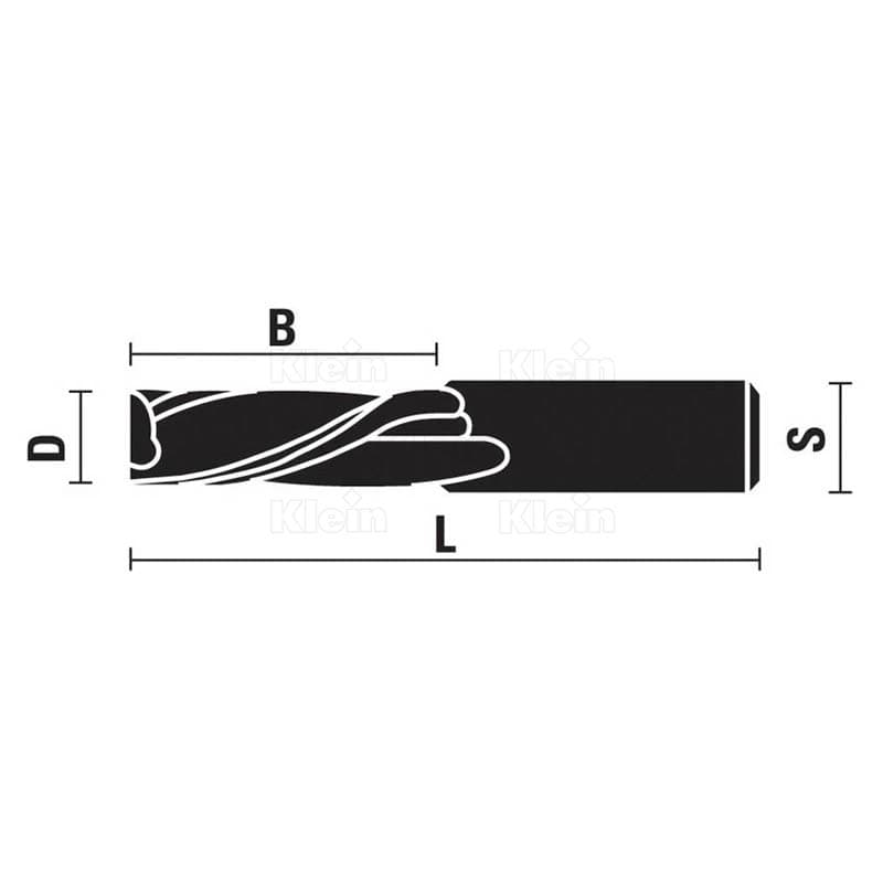 Solid carbide spiral cutters, finish style s=6 z=2 schema