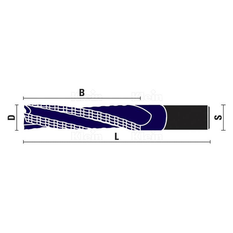 Solid carbide spiral router bits finish/roughing style kleindia® schema