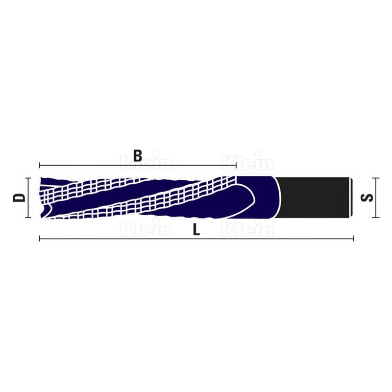 Solid carbide spiral router bits finish/roughing style kleindia® schema