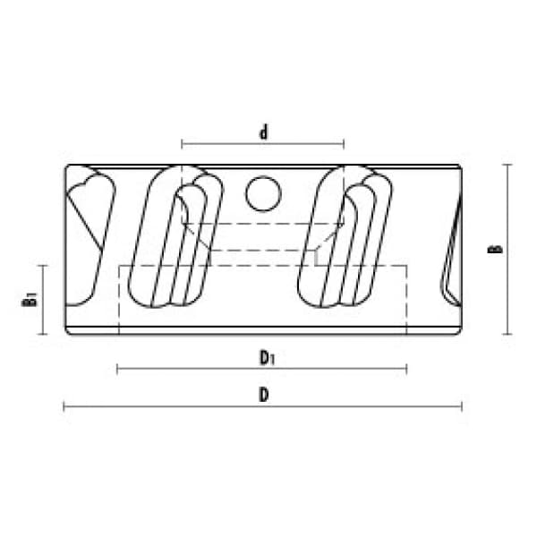 Dust & chip extraction nut "tornado®" schema