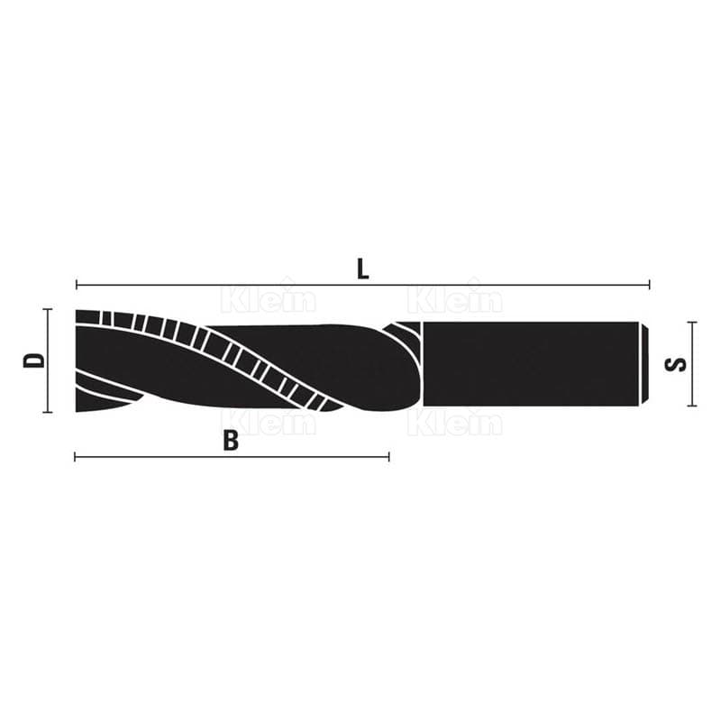 Solid carbide spiral bits up cut z=2 schema