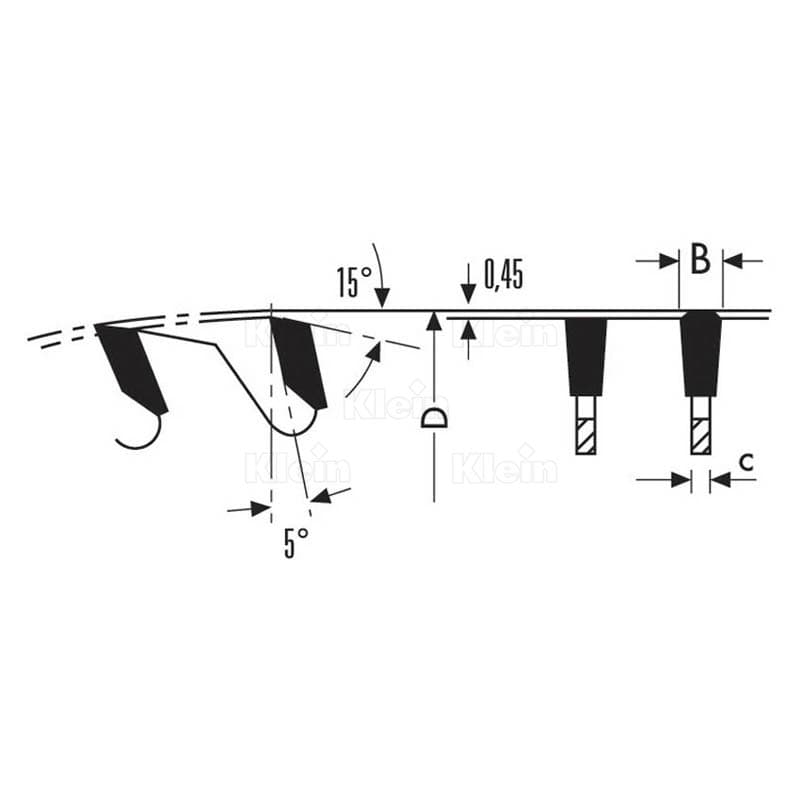 Hw saw blades for aluminium schema