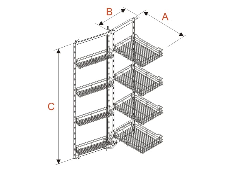 Midi/Maxi FRONT larder – MAXIMA schema