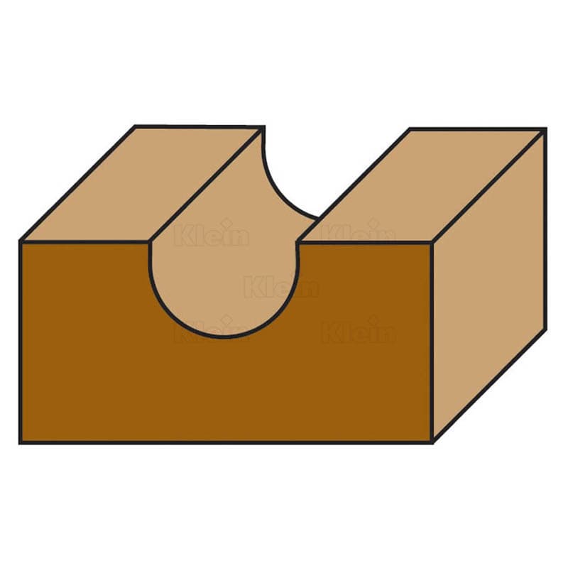 Hw insert core box bits with upper ball bearing z=1 schema