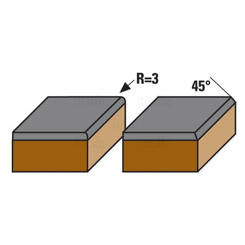 Hw insert flush trimming bits with ball bearing z=2 схема