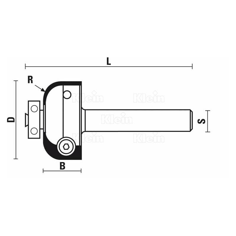 Hw insert cover bits with ball bearing z=2 схема