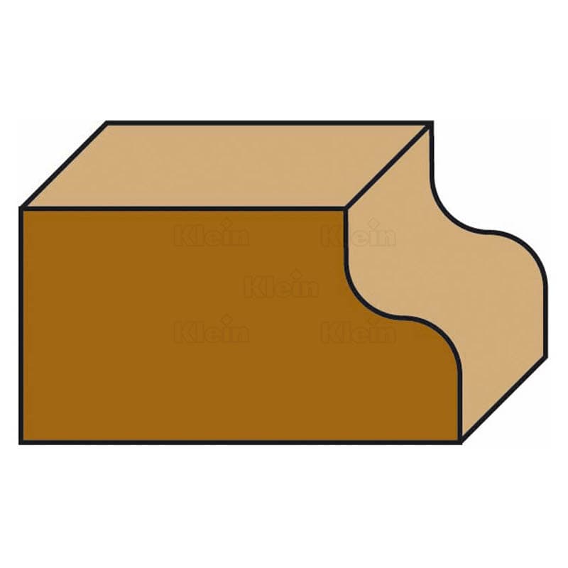 Hw insert ogee bits with ball bearing z=2 schema