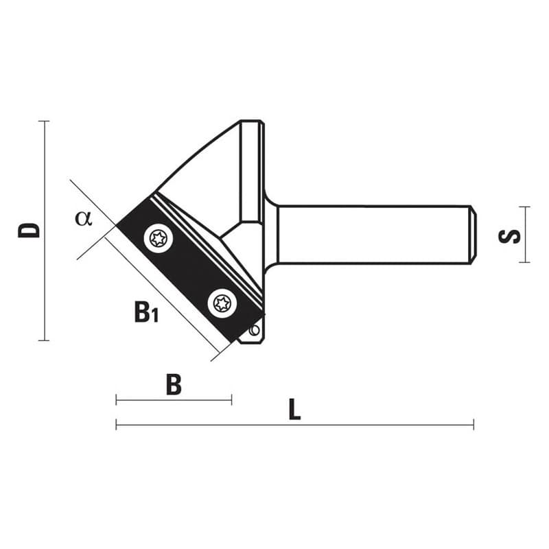 W170 Hw insert router bits for engravings z=1 schema