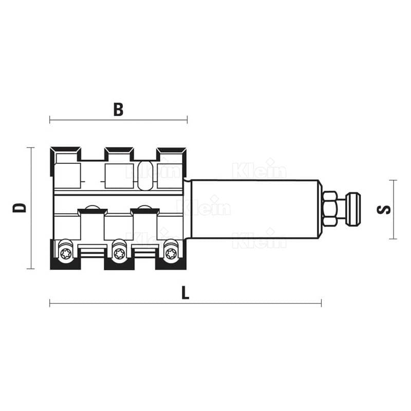 Hw insert router cutters, roughing z=4 schema