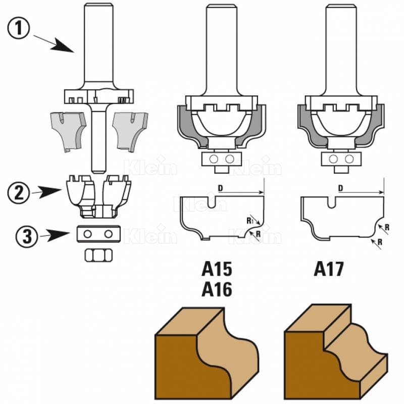 Hw interchangeable insert router bits “nova system” z=2 schema