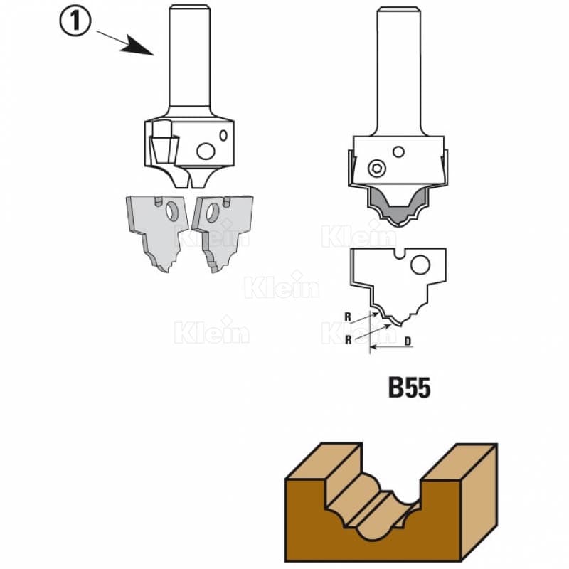 Hw interchangeable insert router bits “nova system” z=2 schema