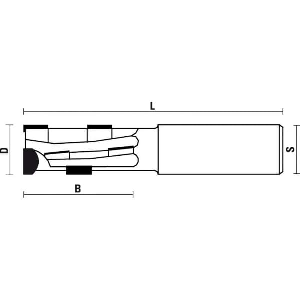Dp router bits - h=1,5 schema