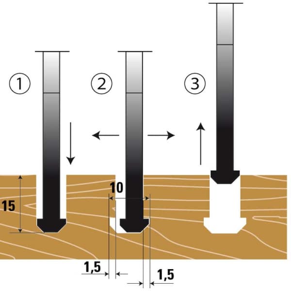 Dp groove cutter for "lamello - clamex p" joints схема