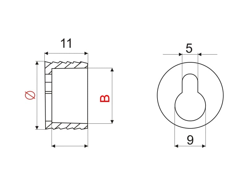 Hanging bracket PVC schema