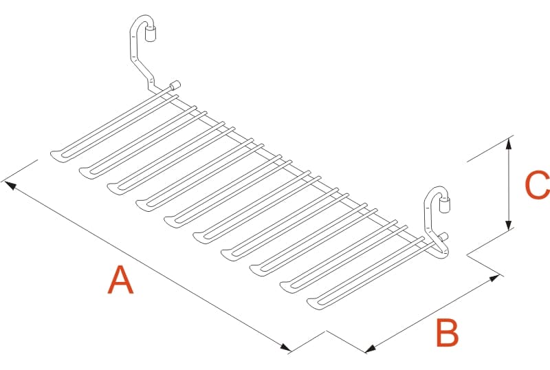 Glass rack large schema