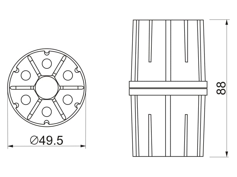 Pole connector schema