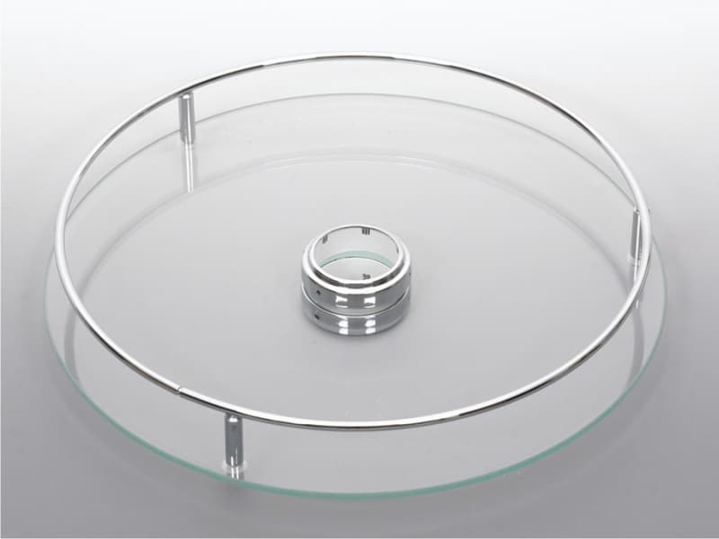 Carousel basket with glass bottom main image