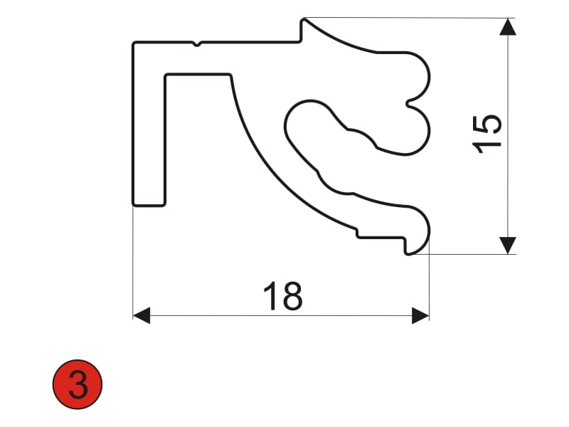 Upper profile BL - 3.50m schema