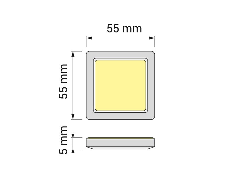 LED light SQUARE schema