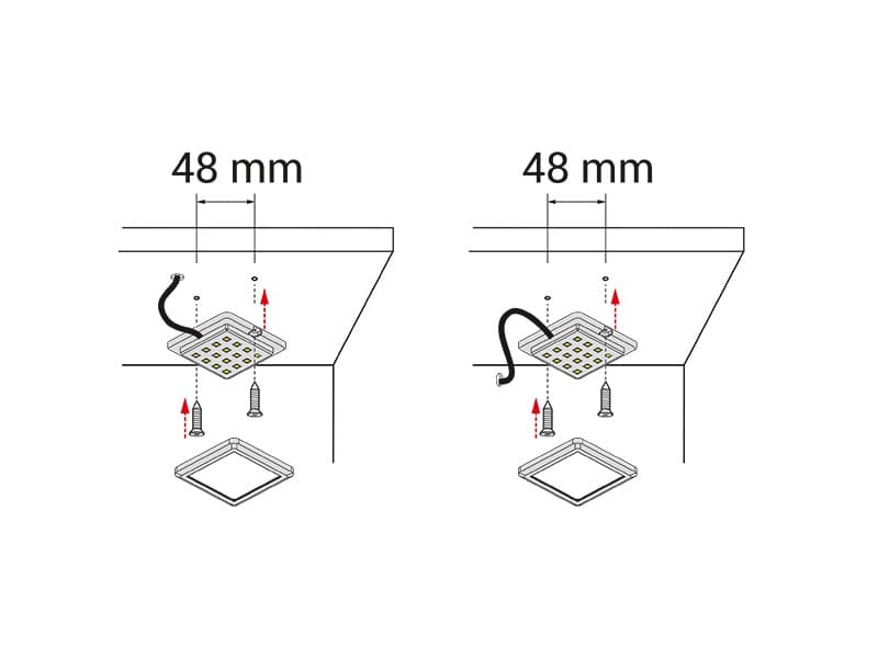 LED light SQUARE schema