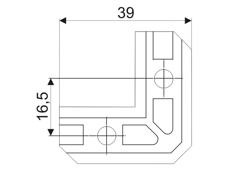 Corner plate schema
