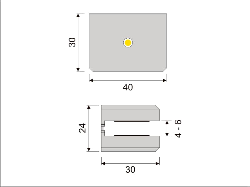 LED lamp DOJO 2D schema