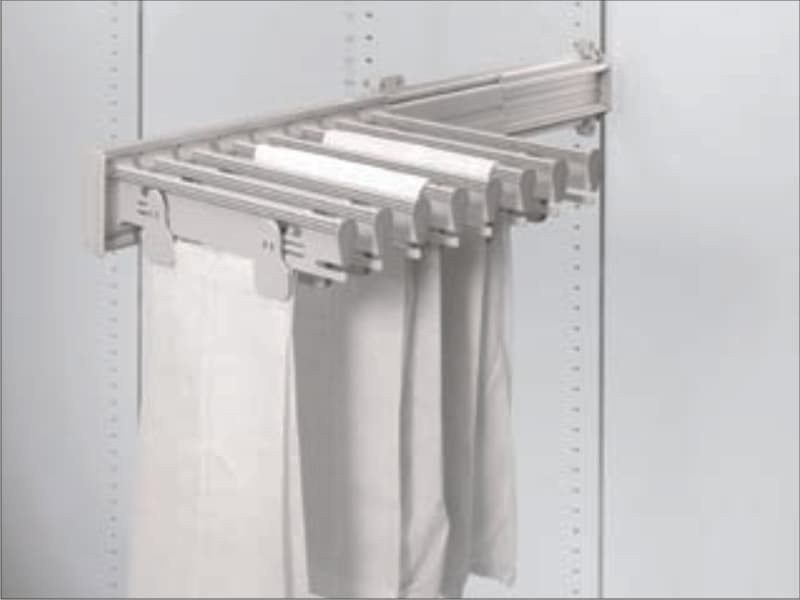 Trouser rack side version - alumium color schema