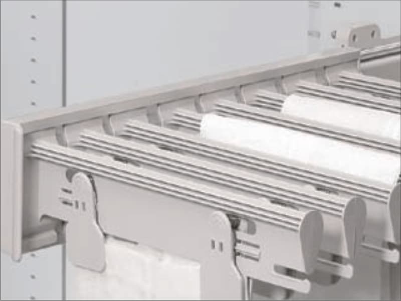 Trouser rack side version - alumium color schema