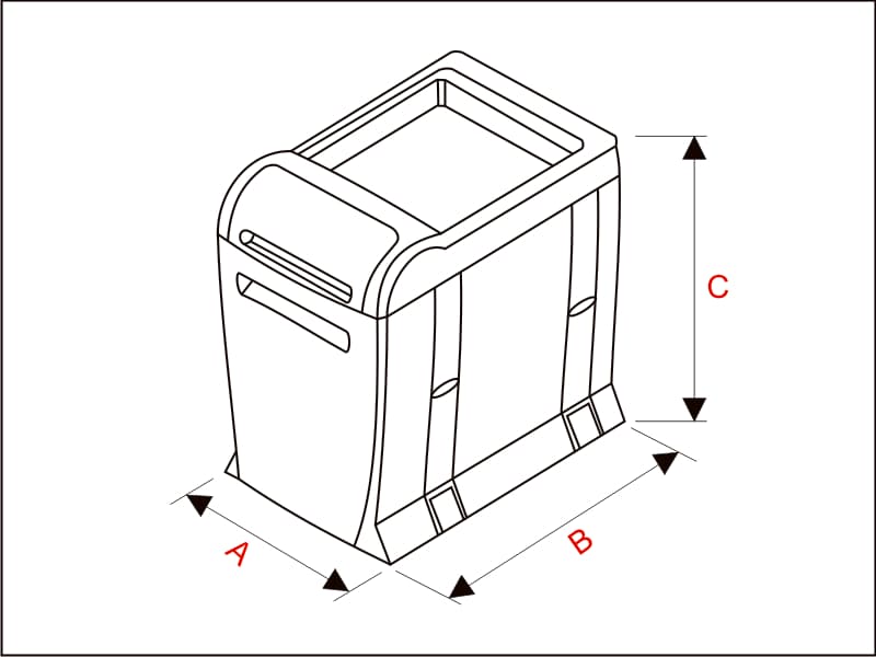 Plastic container ful extension City schema